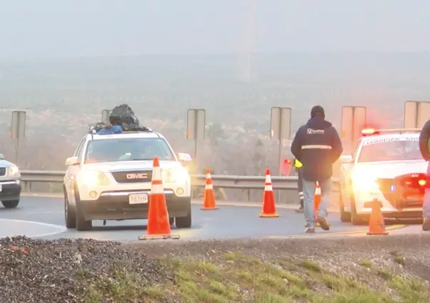 Se registró fuerte accidente en el Libramiento por densa neblina