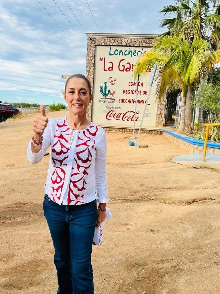 Claudia Sheinbaum en La Garita. Foto: Milena Quiroga