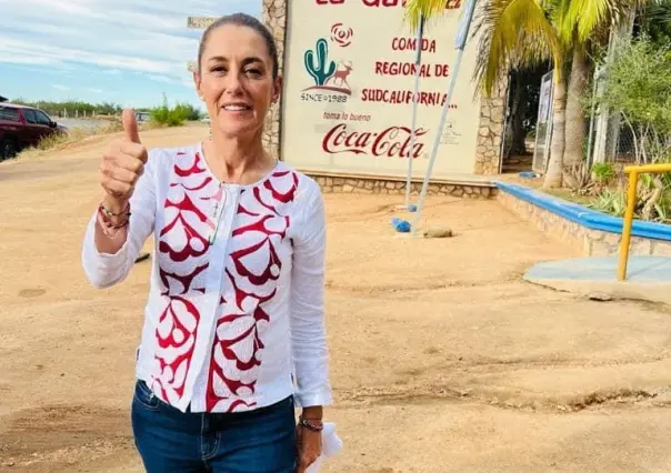 ¡SÍ dejó propina!, Claudia Sheinbaum visita La Garita en BCS