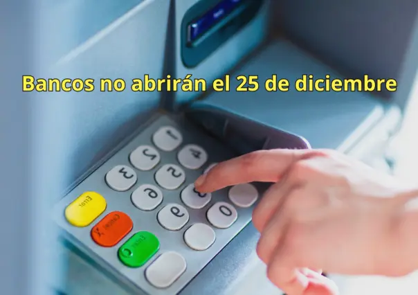 Bancos cerrarán el 25 de diciembre por disposición oficial