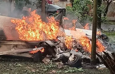 Cae avioneta en zona residencial de Sao Paulo, Brasil; hay cinco muertos