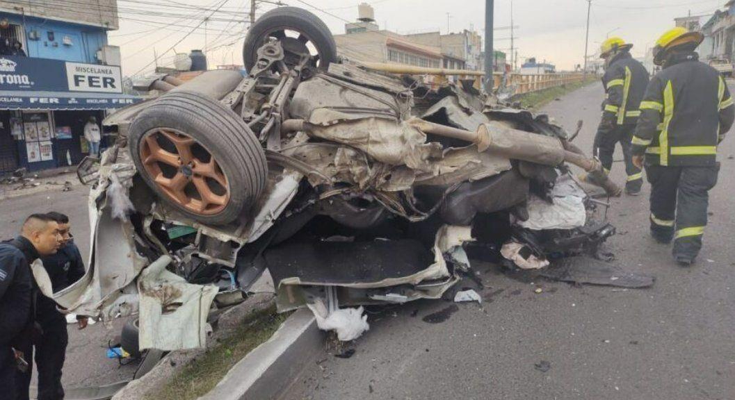 Así fue el choque en Atizapán, murió el conductor (VIDEO)