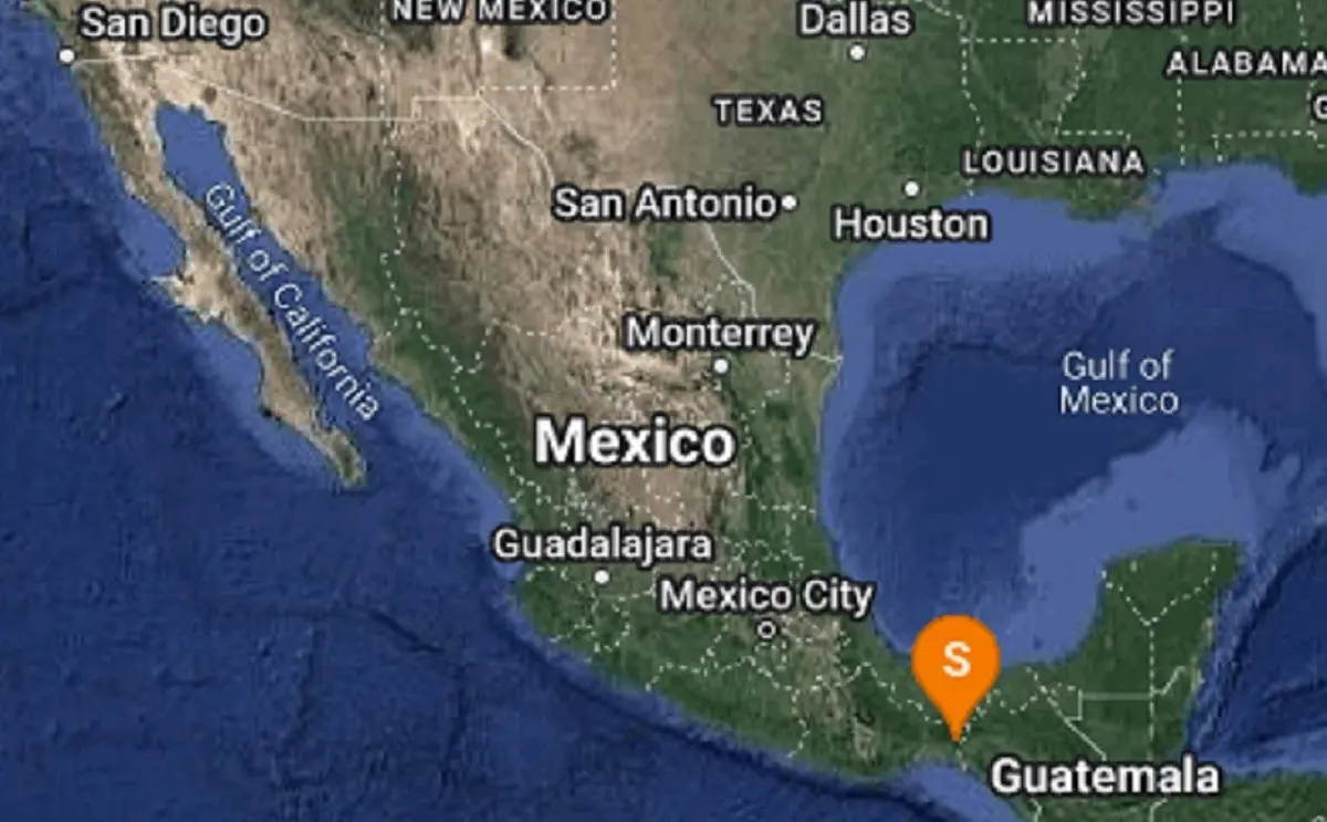 Se registró un sismo de magnitud 4.1 a 55 kilómetros al oeste del municipio de Cintalapa, Chiapas. Foto: Twitter @SismologicoMX