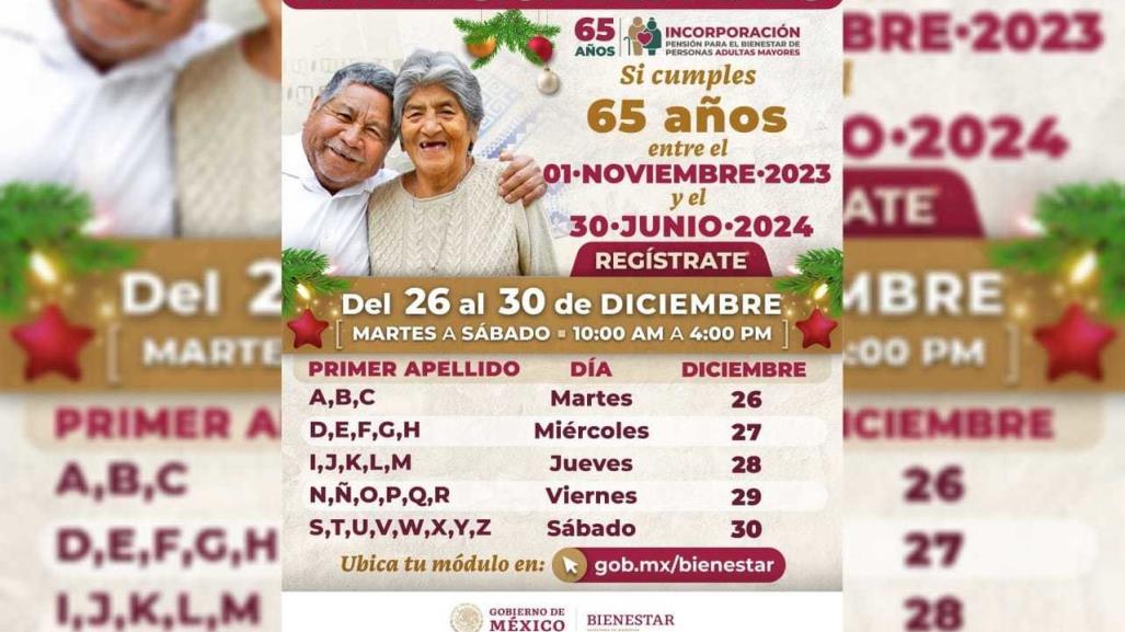 Amplían registro para pensión de adultos mayores