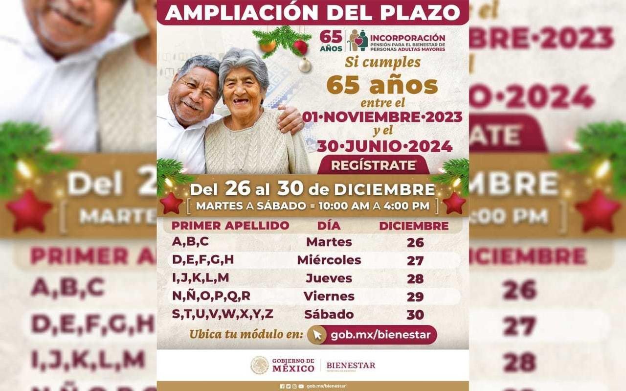 La Secretaría informó que el plazo para el registro se amplió del 26 al 30 de diciembre.