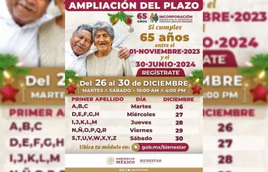 Amplían registro para pensión de adultos mayores