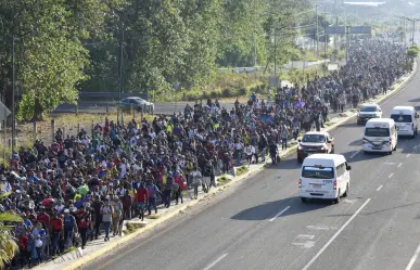 Marcha de migrantes en México: demanda de trabajo y cooperación