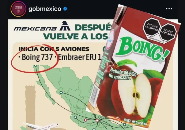 Mi primera chamba: Gobierno de México confunde Boeing con Boing y desata memes