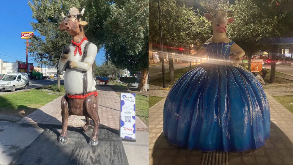 Puedes disfrutar del Cow Parade Lala en la calzada Colón. (Fotografía: Gabriel Acosta)