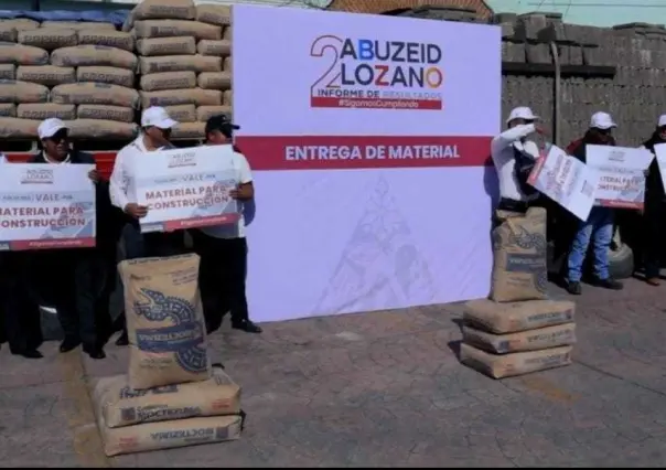 Entregan material de construcción por casi 3 millones de pesos en Ixtlahuaca