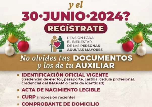 Amplían registro para Pensión del Bienestar