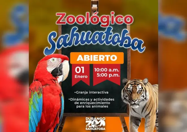 El Zoológico Sahuatoba iniciará el año con sus puertas abiertas