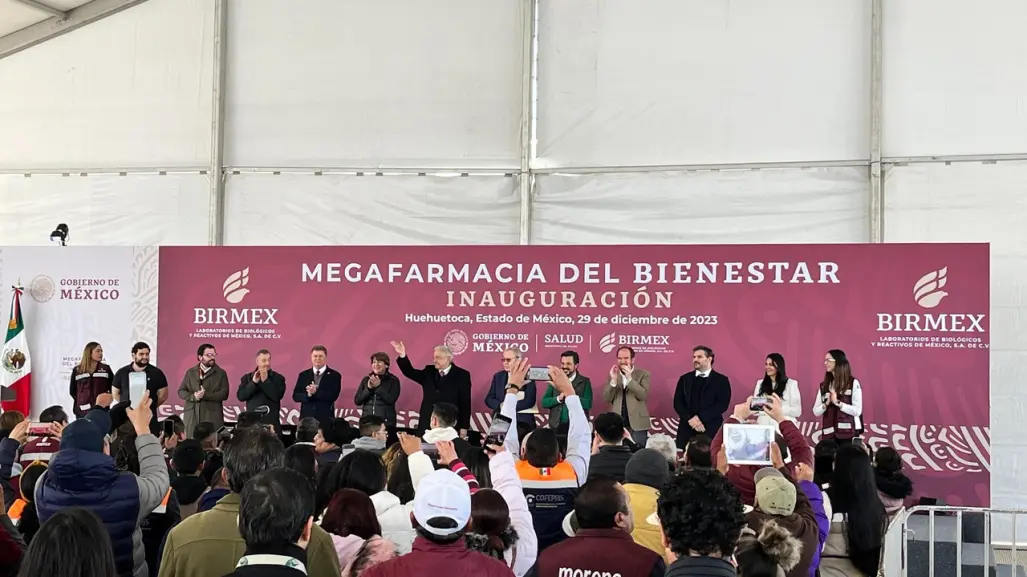 VIDEO: Inauguran Mega farmacia del Bienestar en Huehuetoca