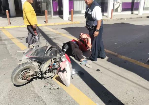 Repartidora de comida termina en el hospital