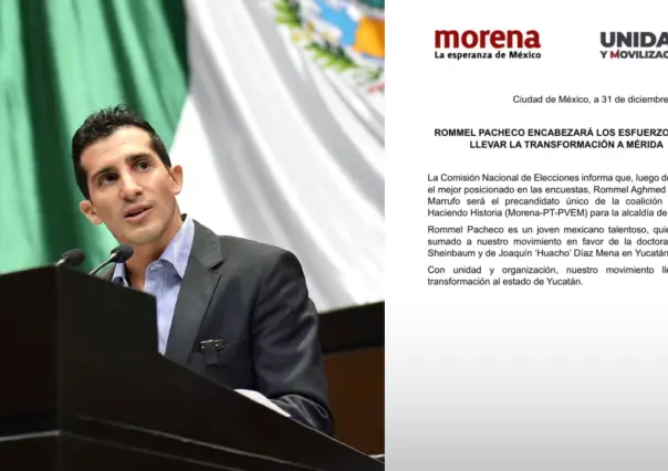 Destapan a Rommel Pacheco como precandidato a la alcaldía de Mérida por Morena