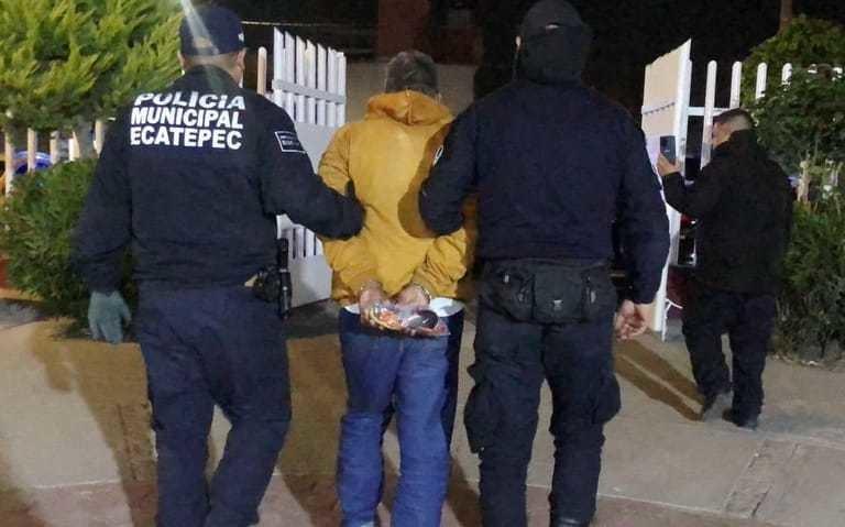 Detienen en Ecatepec a presunto violador de una menor de edad. Foto: Ayuntamiento de Ecatepec