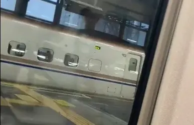Graban momento del fuerte sismo en Japón dentro del tren bala