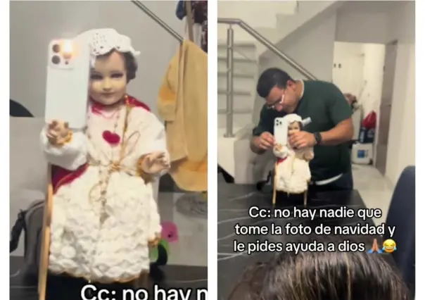 Niñito Dios toma foto a familia y se hace viral (VIDEO)