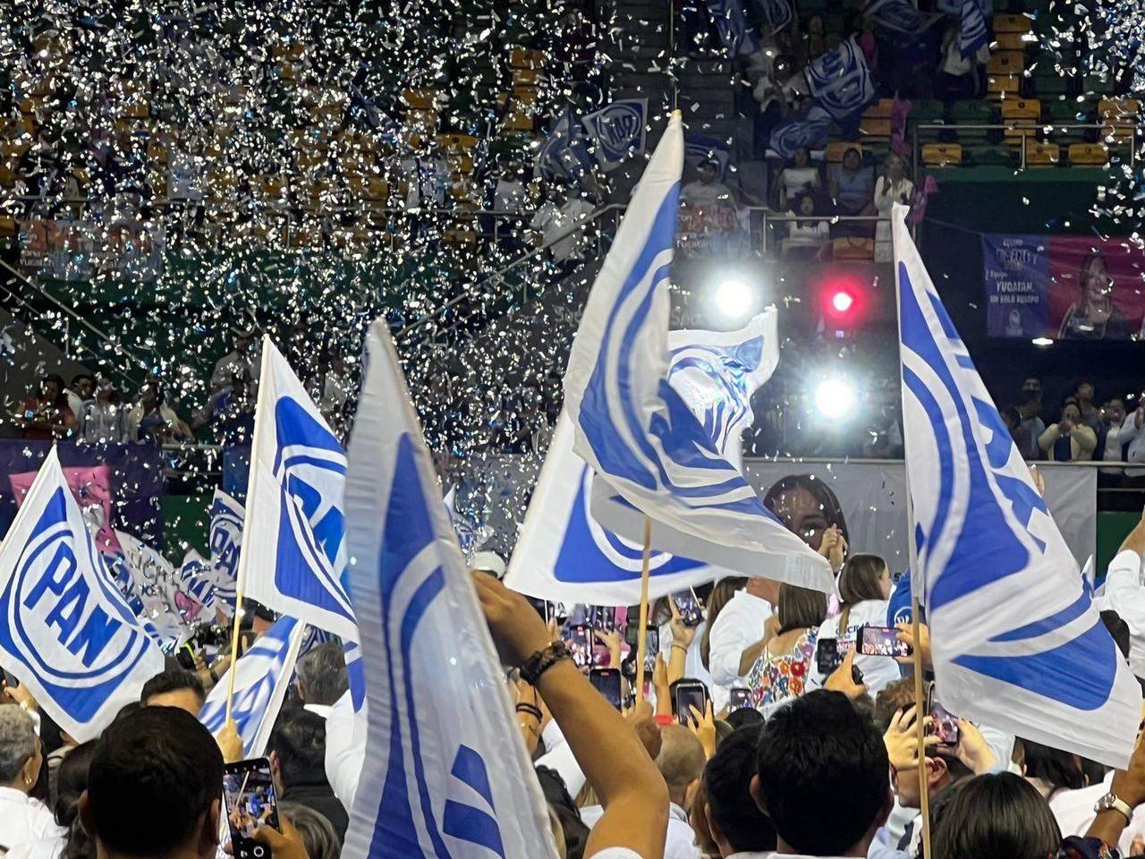 Cierre de pre campaña del PAN en Yucatán. Foto: Irving Gil