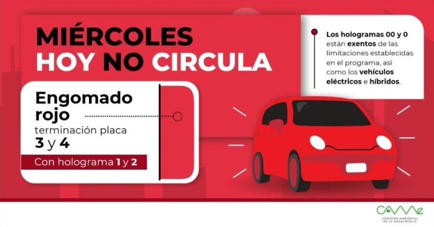 Hoy no circula, es miércoles y aquí los vehículos que descansan