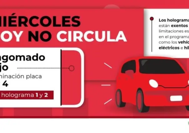 Hoy no circula, es miércoles y aquí los vehículos que descansan