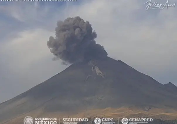 Registro de actividad del Popocatépetl