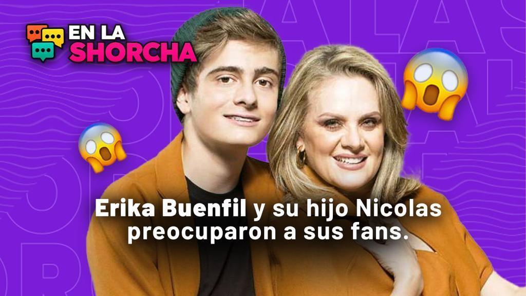 Erika Buenfil y su hijo Nicolas preocuparon a sus fans