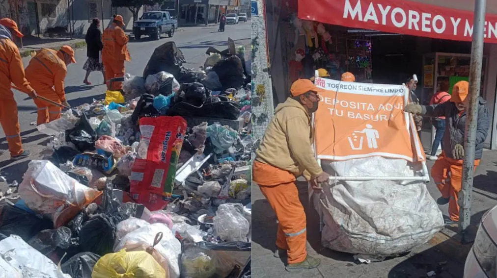 Recolectan más de 200 toneladas de basura durante diciembre en Torreón