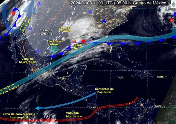 Lluvias aisladas y vientos de 60 a 80km/h en costas de Tamaulipas