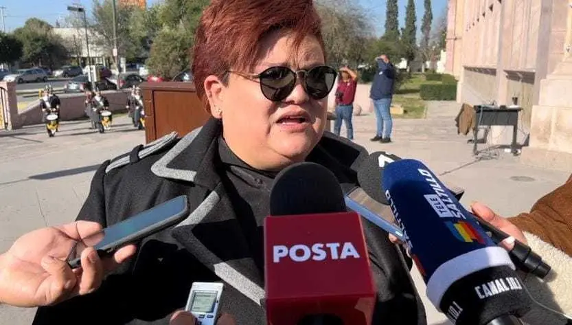 Aída Mata, delegada del bienestar en Coahuila. Fotografía de Marco Juárez.