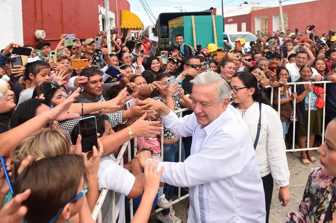 El presidente hizo un recordatorio sobre su testamento político al solicitar que no se le rinda honores a través de calles, colonias u obras en su nombre Foto: Gobierno de México