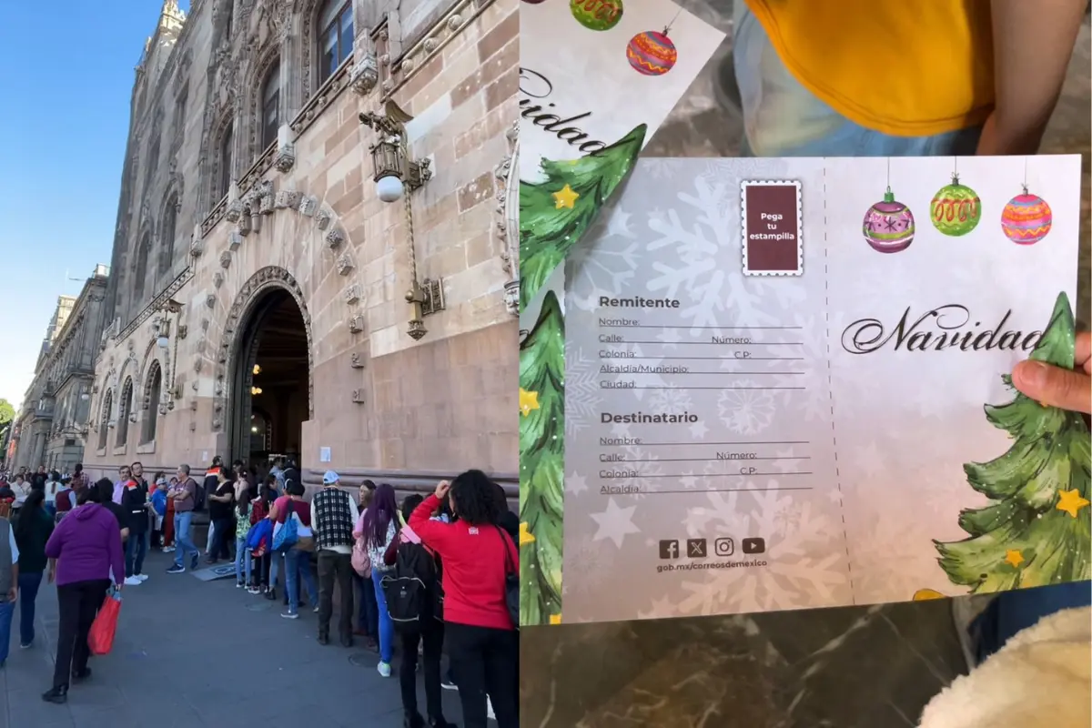 Entregan cientos de niños sus cartas a los Reyes Magos en el Palacio Postal.