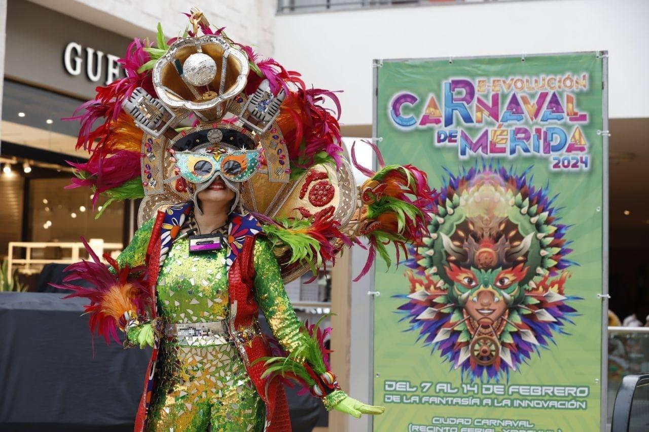 Los festejos del Carnaval iniciarán este 27 de enero y concluyen hasta el 14 de febrero Foto: Ayuntamiento de Mérida