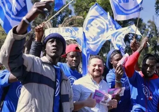 Acarrean a migrantes haitianos para mitin del PAN en CDMX