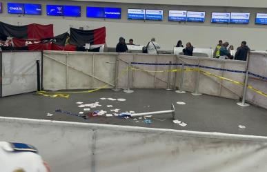 Agresión con cuchillo a venezolano en Aeropuerto de Ciudad de México