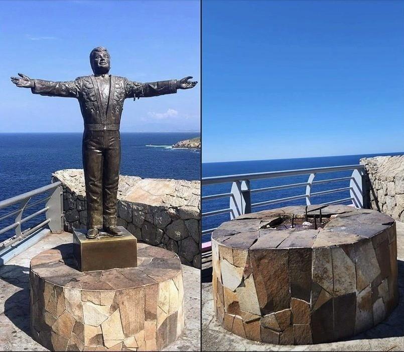 ¿Dónde está? Desaparece estatua de Juan Gabriel en Acapulco