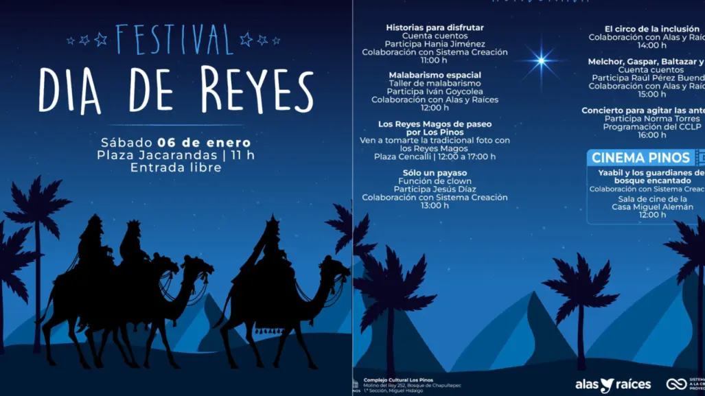 Festeja el Día de Reyes en Los Pinos, esta es la programación completa