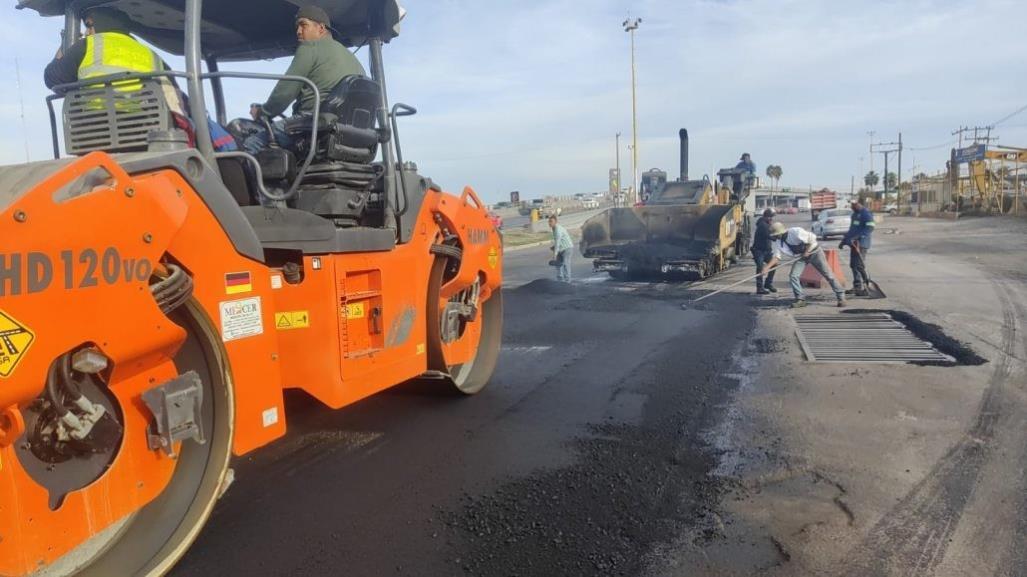 Al 50 por ciento, obras en laterales del periférico en Torreón