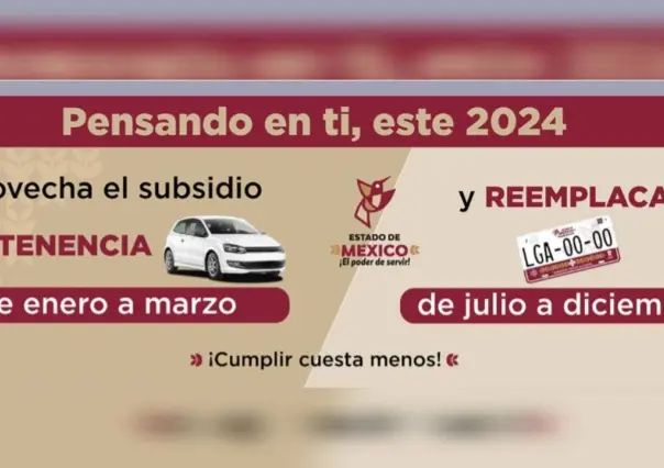 Subsidios en el impuesto de tenencia y nuevas fechas para reemplacamiento