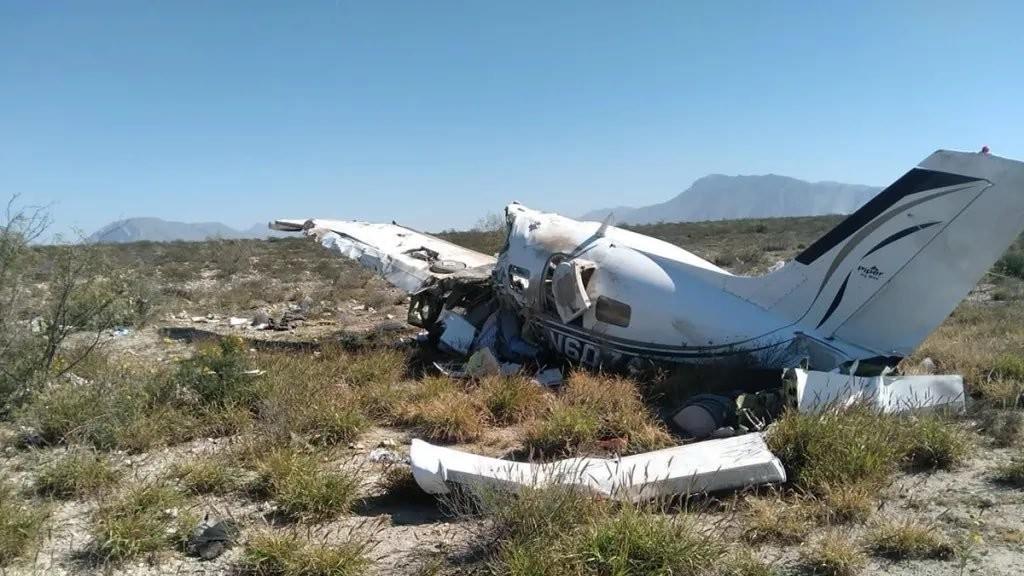 El avión quedó prácticamente desecho Foto: Jorge Zamora Tellez