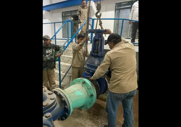 Concluyen obras en tanque; empieza a restablecerse servicio de agua en Victoria