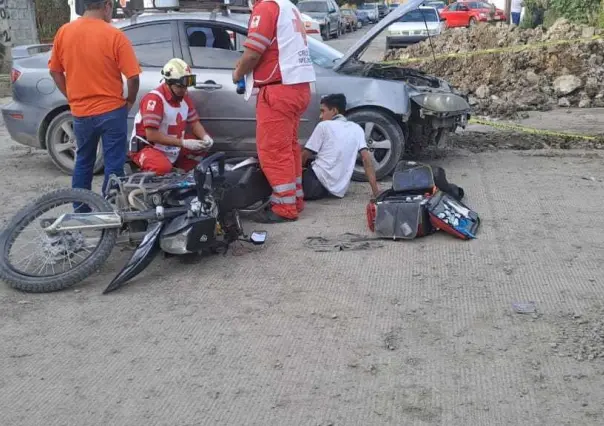 Atropellan a repartidor de comida en el dos ceros Allende