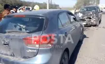 Deja choque frontal tres heridos en la carretera Juárez - Dulces Nombres