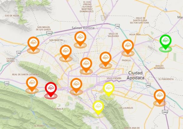 Registra Monterrey y su área metropolitana mala calidad del aire