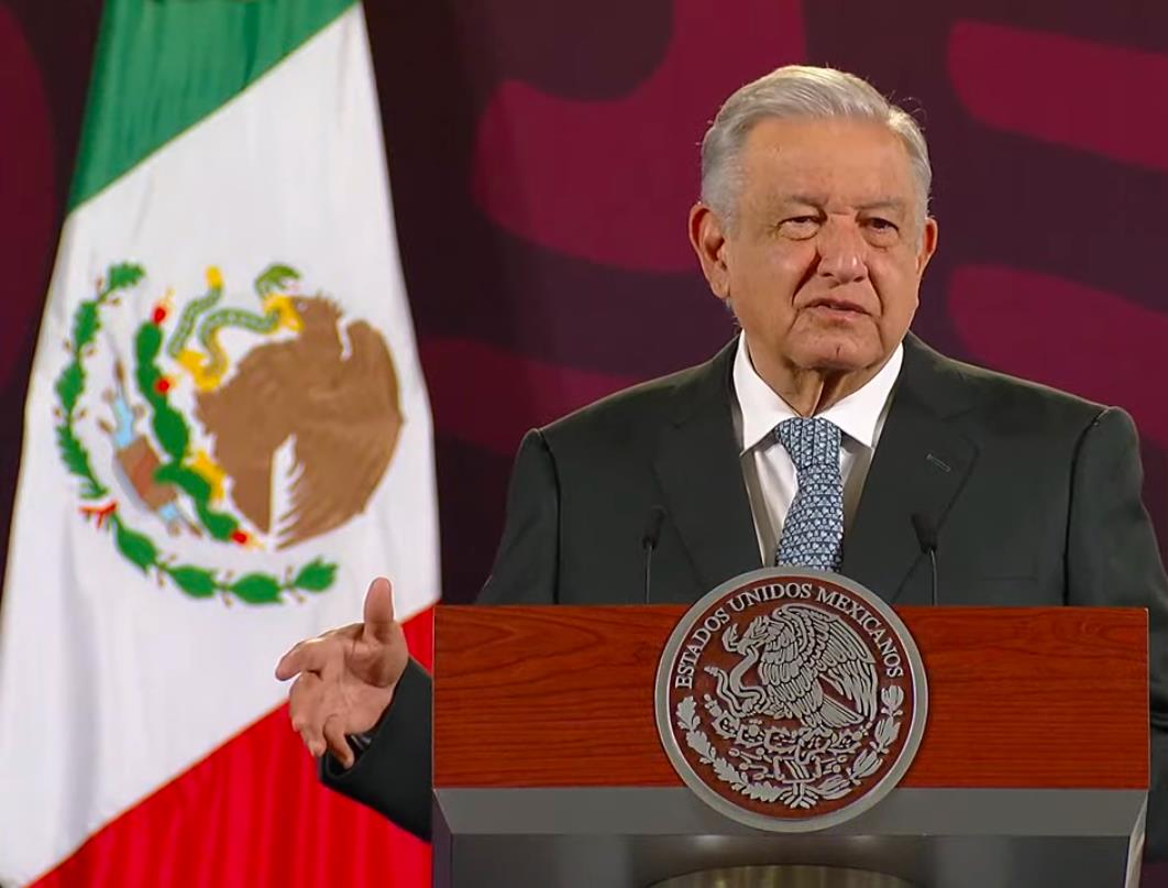 El presidente Andrés Manuel López Obrador en conferencia mañanera del 9 de enero de 2023. Fuente: YouTube