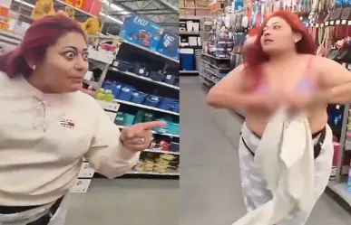 ¡Lady Aurrera! Mujer se desnuda tras encontrarla robando en tienda (VIDEO)