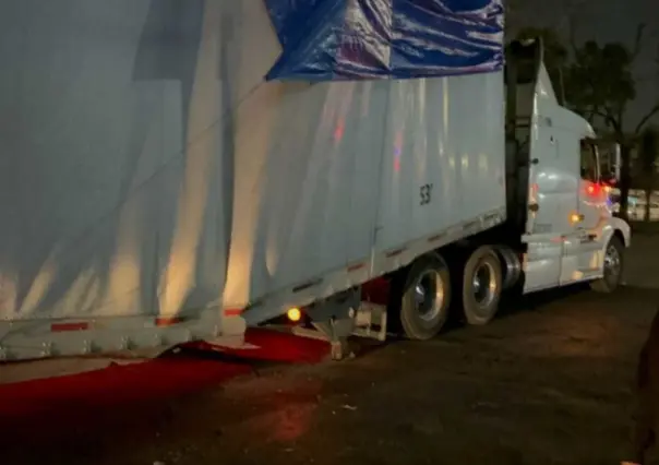 Se parte tráiler; colapsa vialidad en Tequexquinahuac, en Tlalnepantla (VIDEO)