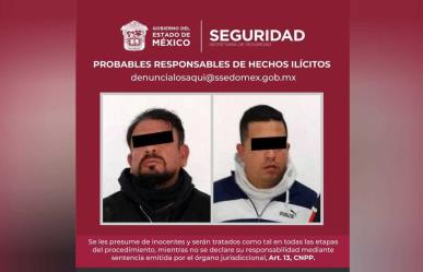 Detienen a dos por robo de vehículo en Naucalpan