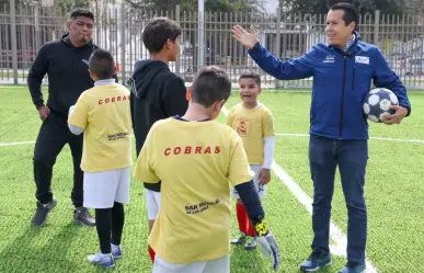 Entrega San Nicolás primer cancha rehabilitada con Club Tigres