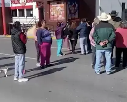 Manifestación por falta de electricidad en colonias del sur de Saltillo